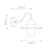 Somerton Vintage Aged Brass Wall Light Fixture