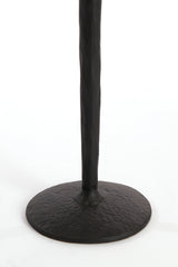 Elegant Matt Black Candle Holder - 42cm Tall