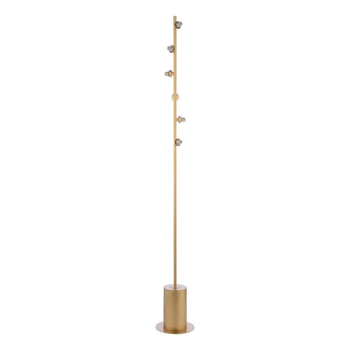 Spiral 6 Light Floor Lamp Matt Gold Base Only