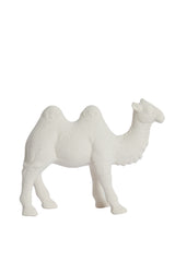Desert Elegance: Cream Matte Camel Sculpture 31.5x11.5x24 cm