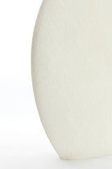 Elegant Cream Lace Textured Vase - 40.5x11x40 cm