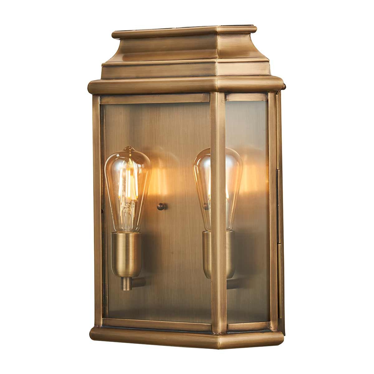 St Martins Heritage Wall Lantern - Antique Brass