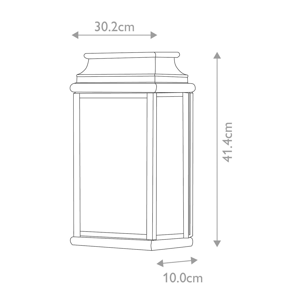 St Martins Heritage Wall Lantern - Antique Brass