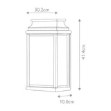 St Martins Heritage Wall Lantern - Antique Brass