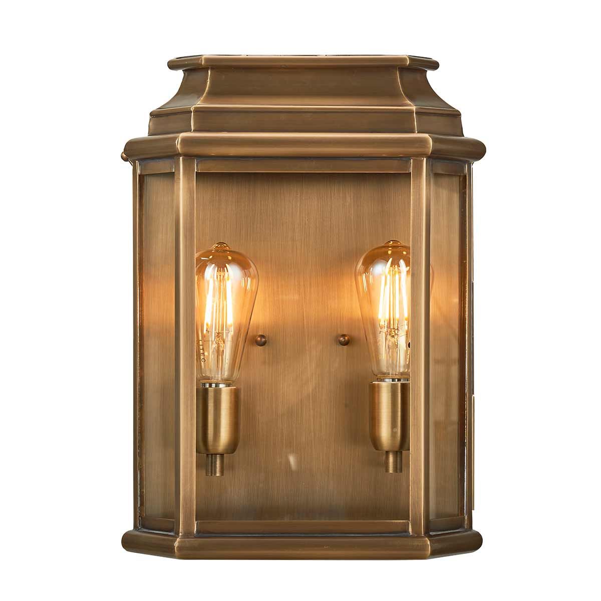St Martins Heritage Wall Lantern - Antique Brass