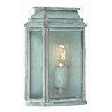 St Martins Verdigris Brass Wall Lantern