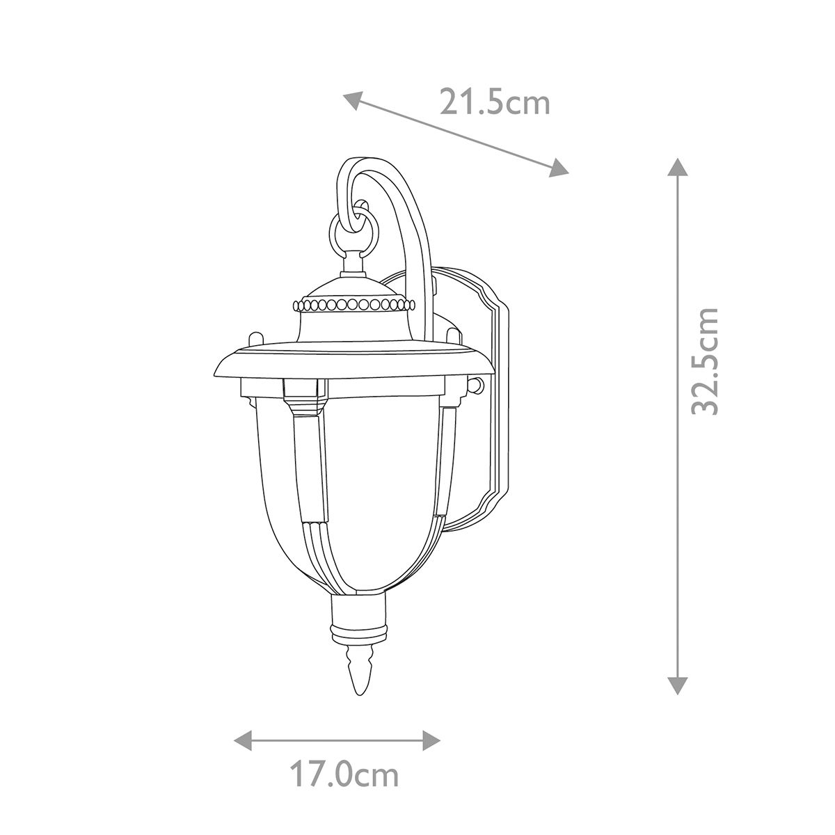 St. Louis Heritage Wall Lantern - Small