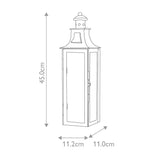 Elegant Vintage-Style Wall Lantern in Old Bronze Finish