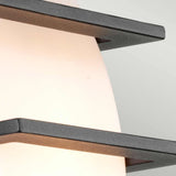 Sven Series: Sleek Graphite Outdoor Double Bar Wall Light
