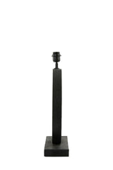 Black Matte Tinar Wood Lamp Base, 41x13x55 cm
