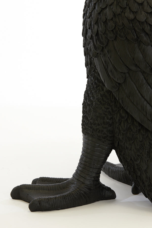 Elegant Black Duck Table Lamp 32x31x65 cm