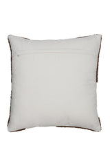 Plush Cellio Square Cushion 45x45 cm - Brown & Beige Harmony