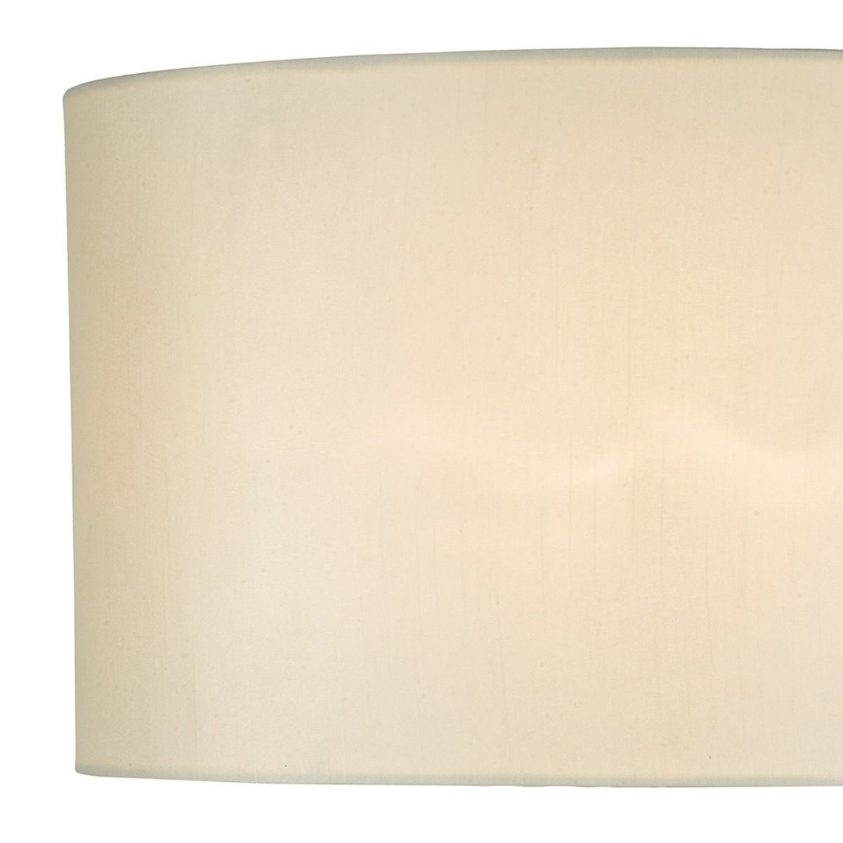 Syracuse White Faux Silk Oval Shade 40cm
