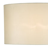 Syracuse White Faux Silk Oval Shade 40cm