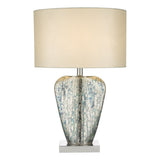 Syracuse White Faux Silk Oval Shade 40cm