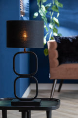 Matte Black Lutika Lamp Base 46x23x11.5 cm
