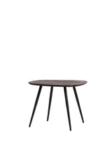 Rustic Nesting Coffee Tables Set of 3 in Distressed Wood and Black Metal