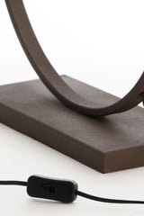 Elegant Liva Brown Lamp Base - 50x15x59 cm