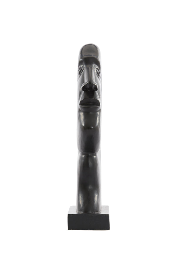 Elegant Black Wooden Ornament 25x9x41 cm - Masimo Matte Finish