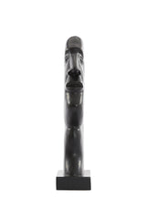 Elegant Black Wooden Ornament 25x9x41 cm - Masimo Matte Finish