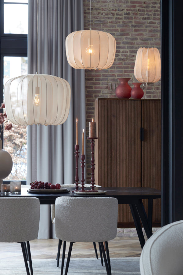 Artisan Sandstone Plumeria Table Lamp Ø34x60 cm