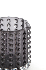 Bublina Grey Glass Tealight Holder Ø9.5x10 cm