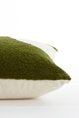 Luxurious Cellio Dark Green & Beige Rectangular Cushion 60x30 cm