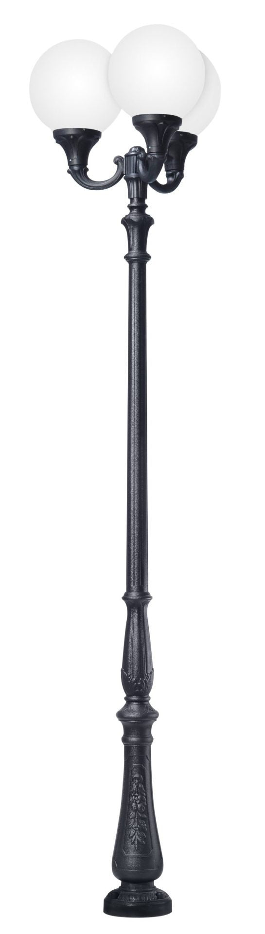 Globe 400 Tabor Ofir 3L E27 (No Lamp) Louvre, Post Globe, Black/Clear