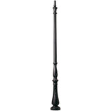 Tabor Post with door 3000mm Black (60mm spigot)