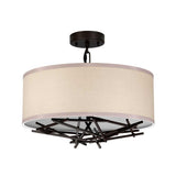 Elegant Taiko Triple Pendant Light