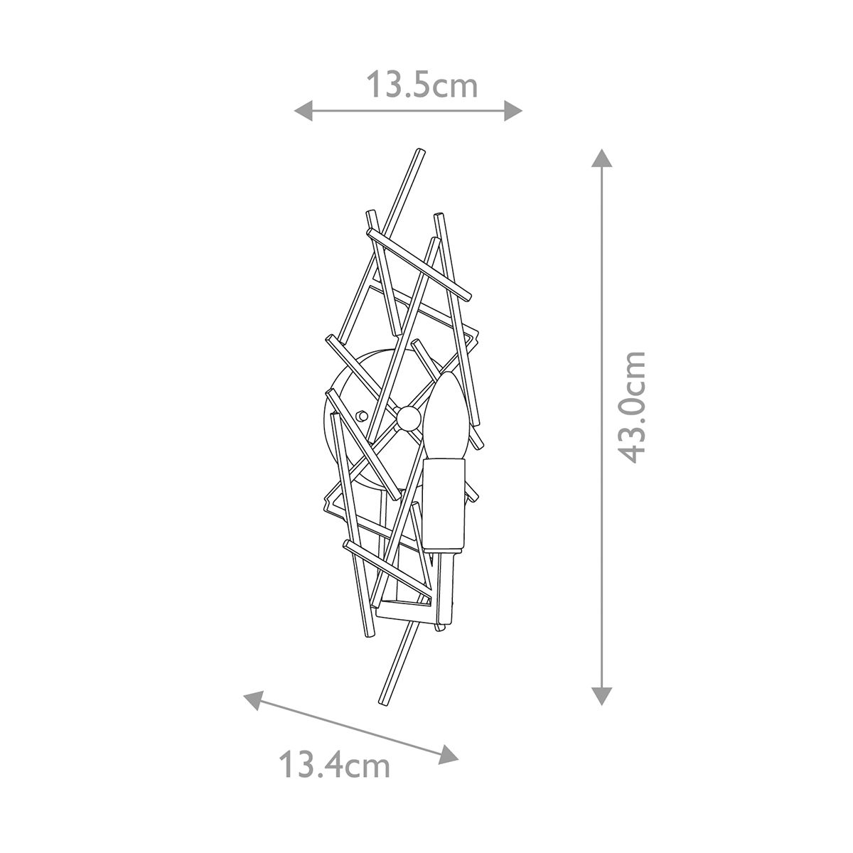 Bronze Elegance Single Wall Sconce