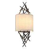 Taiko Dual Light Wall Fixture in Olde Bronze