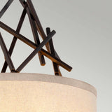 Taiko Dual Light Wall Fixture in Olde Bronze
