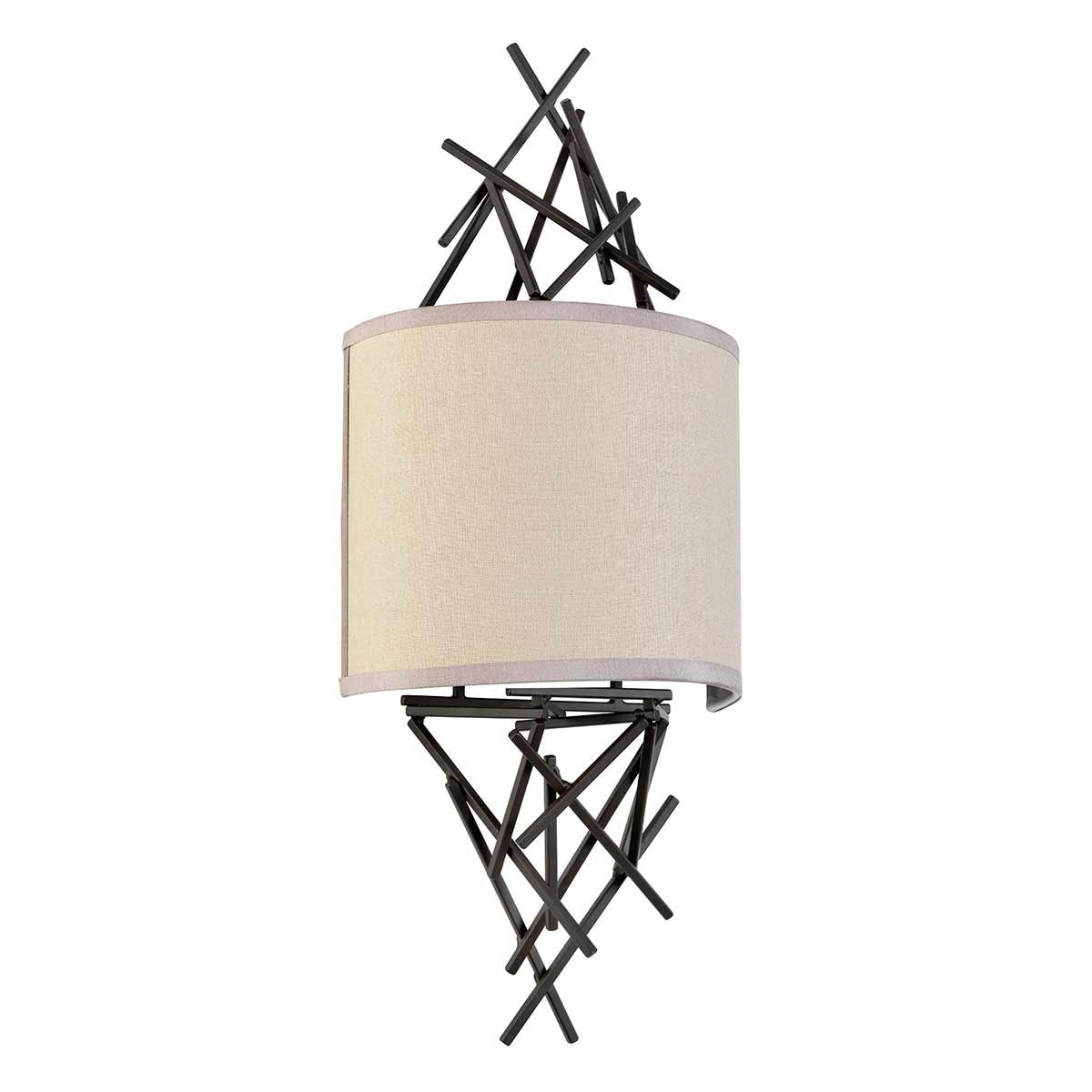Taiko Dual Light Wall Fixture in Olde Bronze