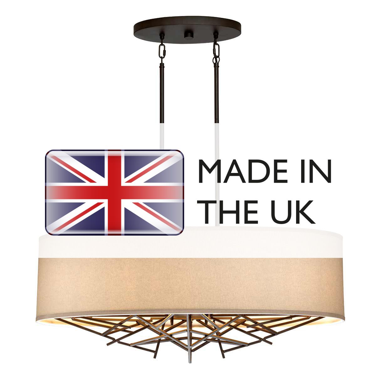 Taiko 5-Light Olde Bronze Linear Pendant