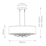 Taiko 5-Light Olde Bronze Linear Pendant