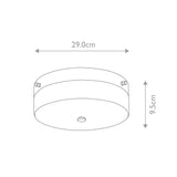 Tamar Polished Chrome Large Bathroom Ceiling Light Fixture