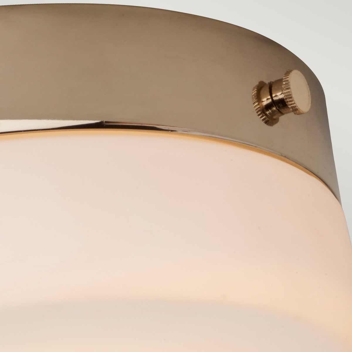 Tamar Elegant Gold Bathroom Flush Light Fixture