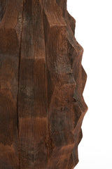 Rustic Chocolate Brown Wooden Lamp Base Ø21x46 cm
