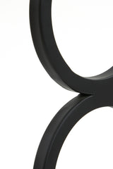 Elegant Stelios Matte Black Lamp Base 15x10x36 cm