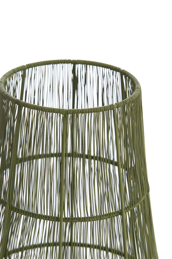 Olive Green Banjar Table Lamp - 24x33 cm