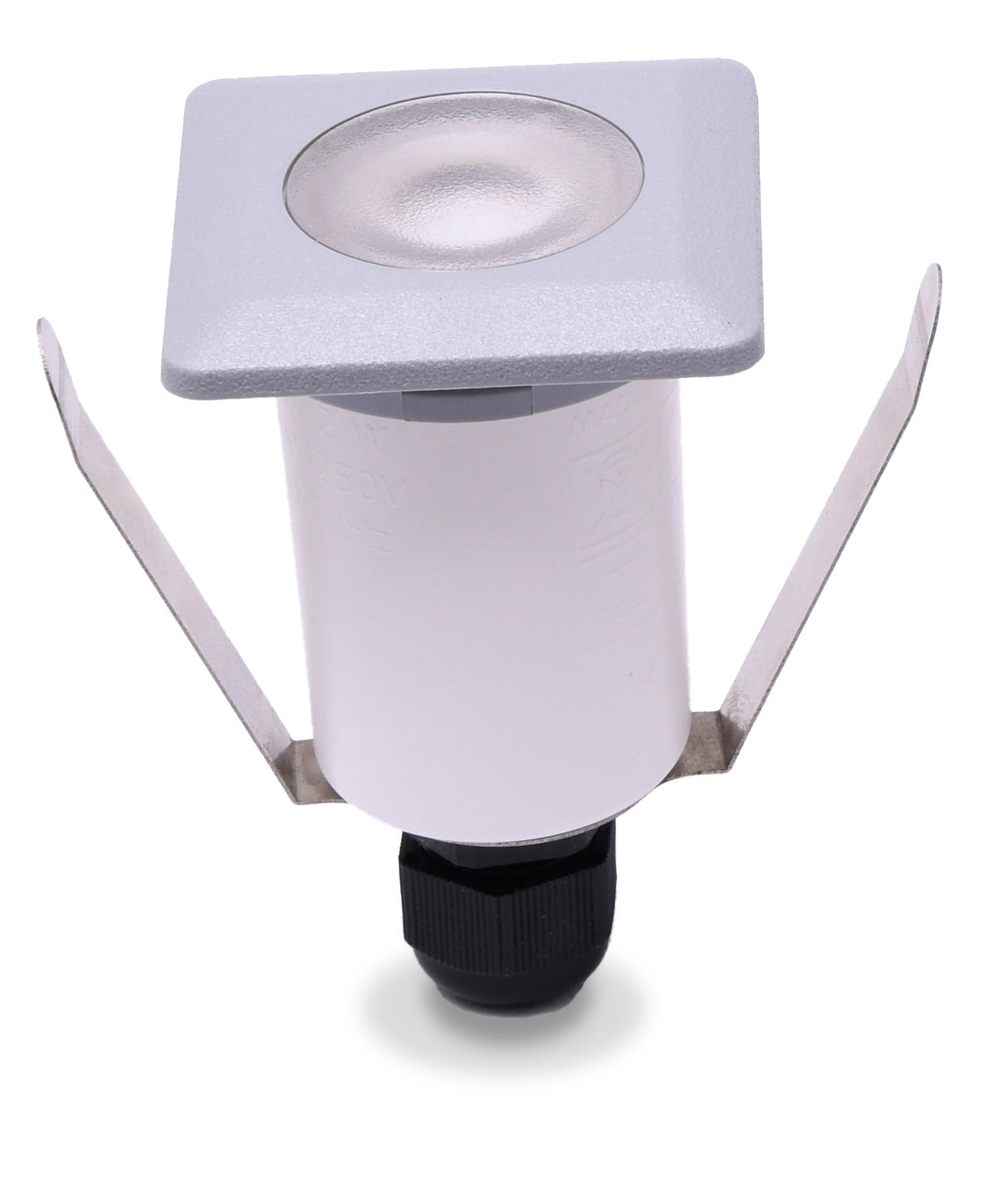 Teresa 50 Square 1.7W G9 LED 3000K, Decking/Soffit Light, Black/Clear