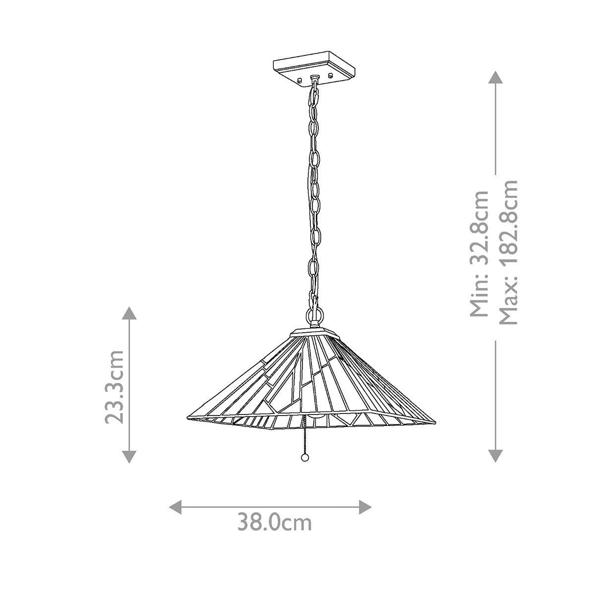 Alderley 1lt Pendant Vintage Bronze