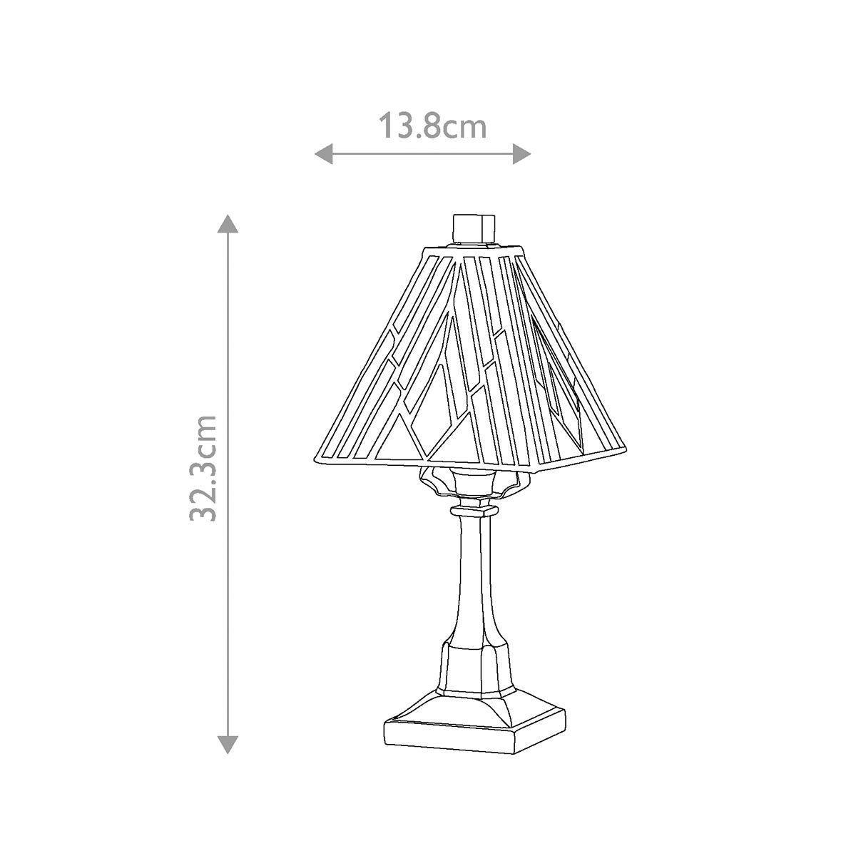 Alderley 1lt Small Table Lamp Vintage Bronze