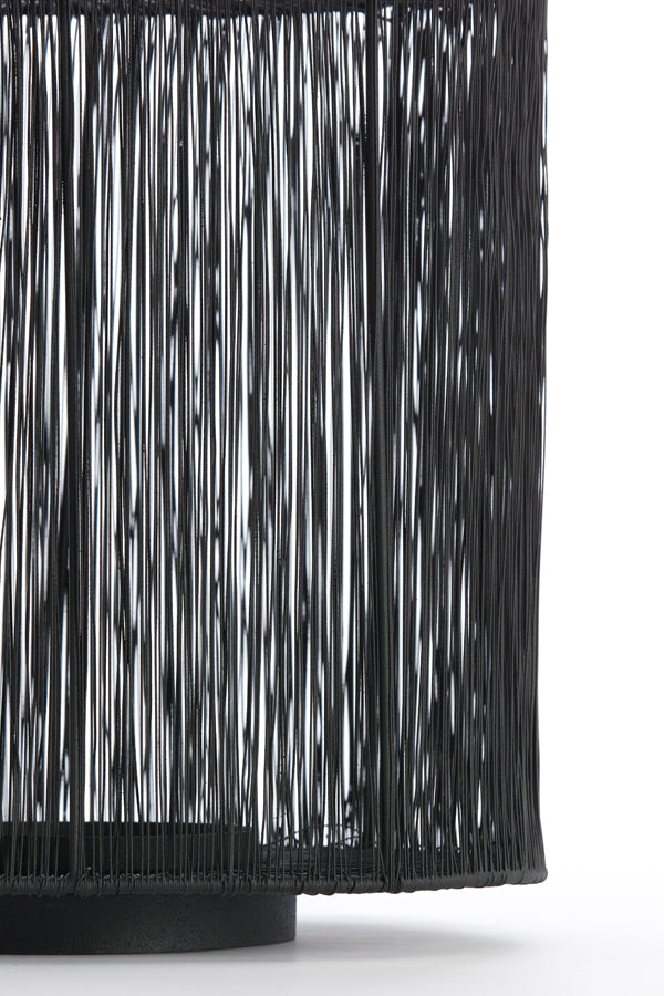Stormy Elegance: Black Banjo Sculpture 28x20x30 cm