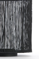 Stormy Elegance: Black Banjo Sculpture 28x20x30 cm