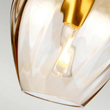 Tiber Elegance: Single Light Pendant in Brushed Brass