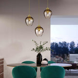 Tiber Elegance: Single Light Pendant in Brushed Brass
