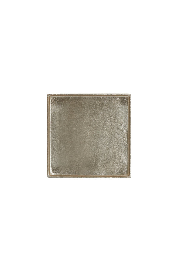 Luminous Gold Square Serving Dish 20x20x1.5 cm