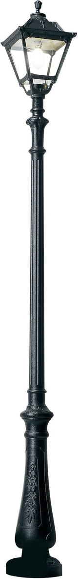 Tobia Nebo 11W E27 LED CCT, Classic Post Lantern, Black/Clear